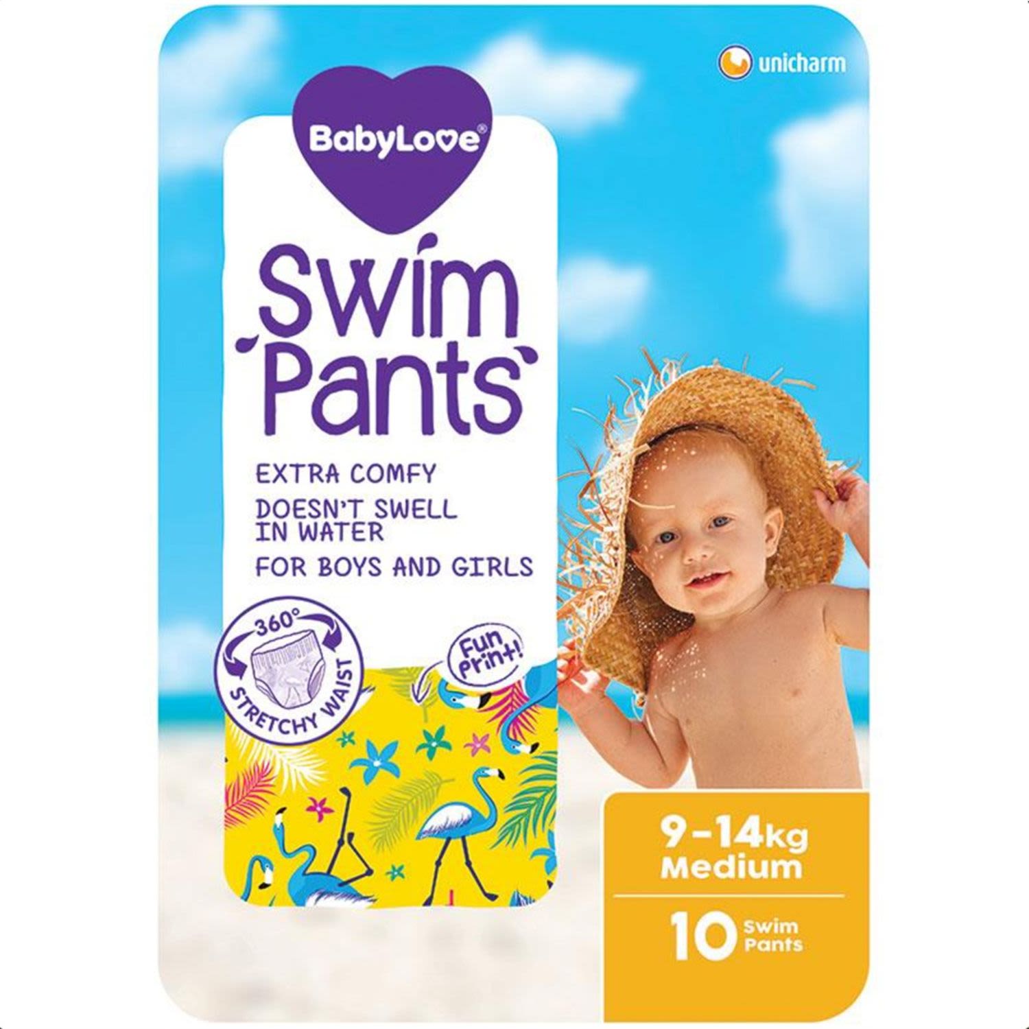 BabyLove Swim Pants Medium, 10 Each
