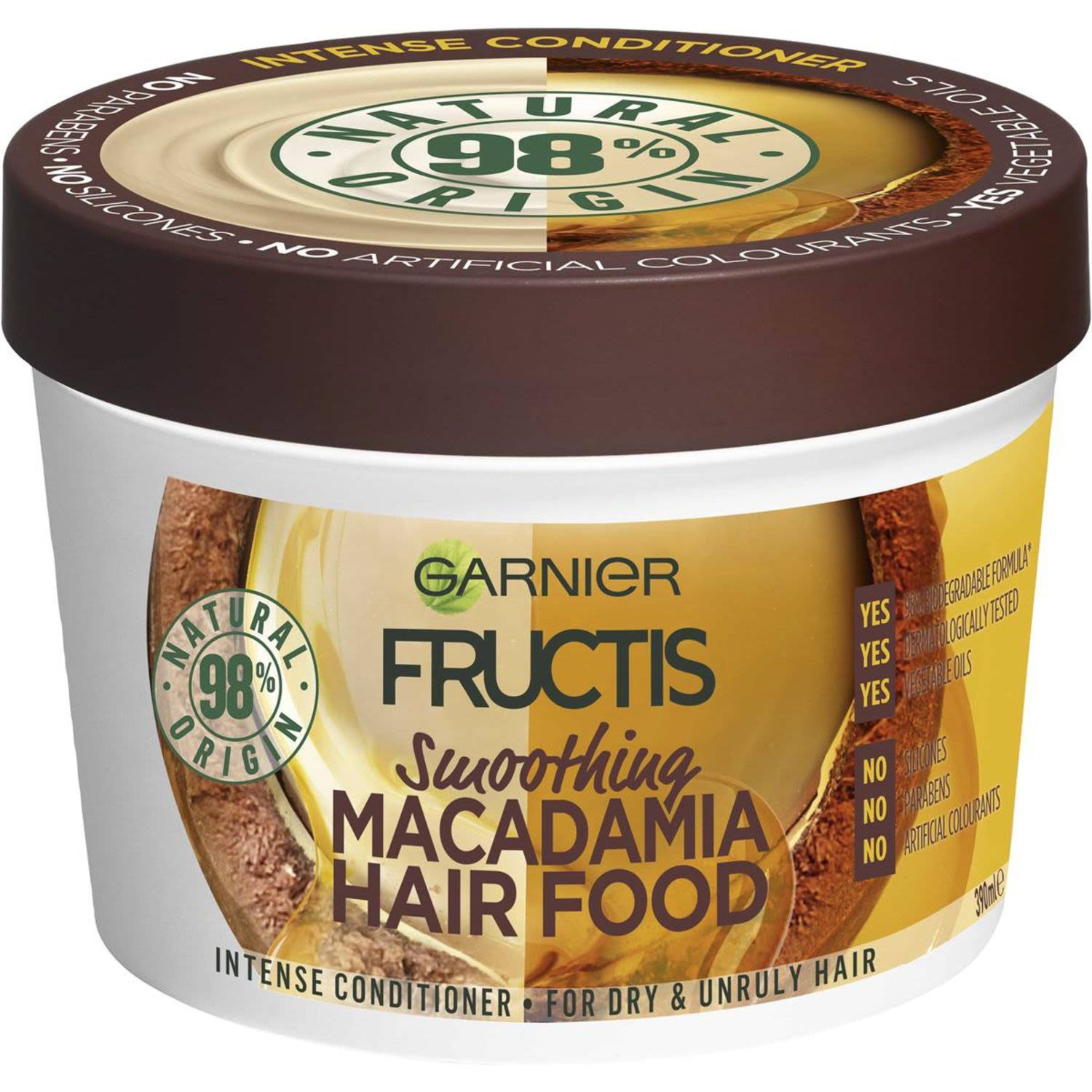 Garnier Fructis Smoothing Macadamia Hair Food, 390 Millilitre