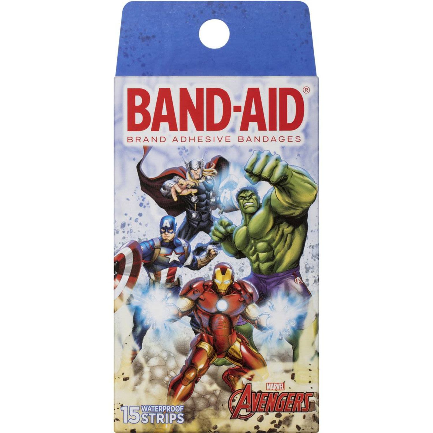 Band-aid Avengers Waterproof Strips Jumbo, 15 Each