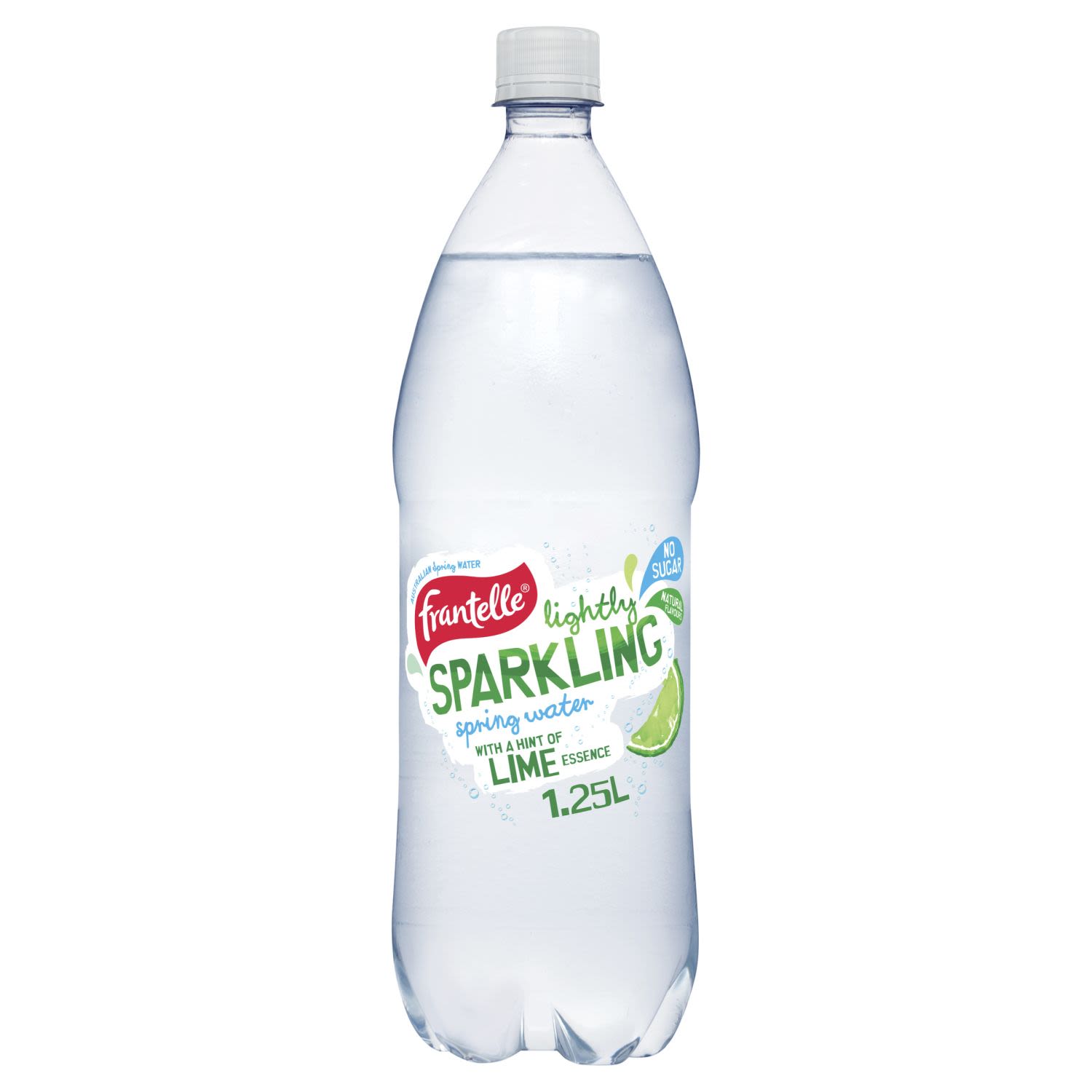 Frantelle Lightly Sparkling Water Lime, 1.25 Litre