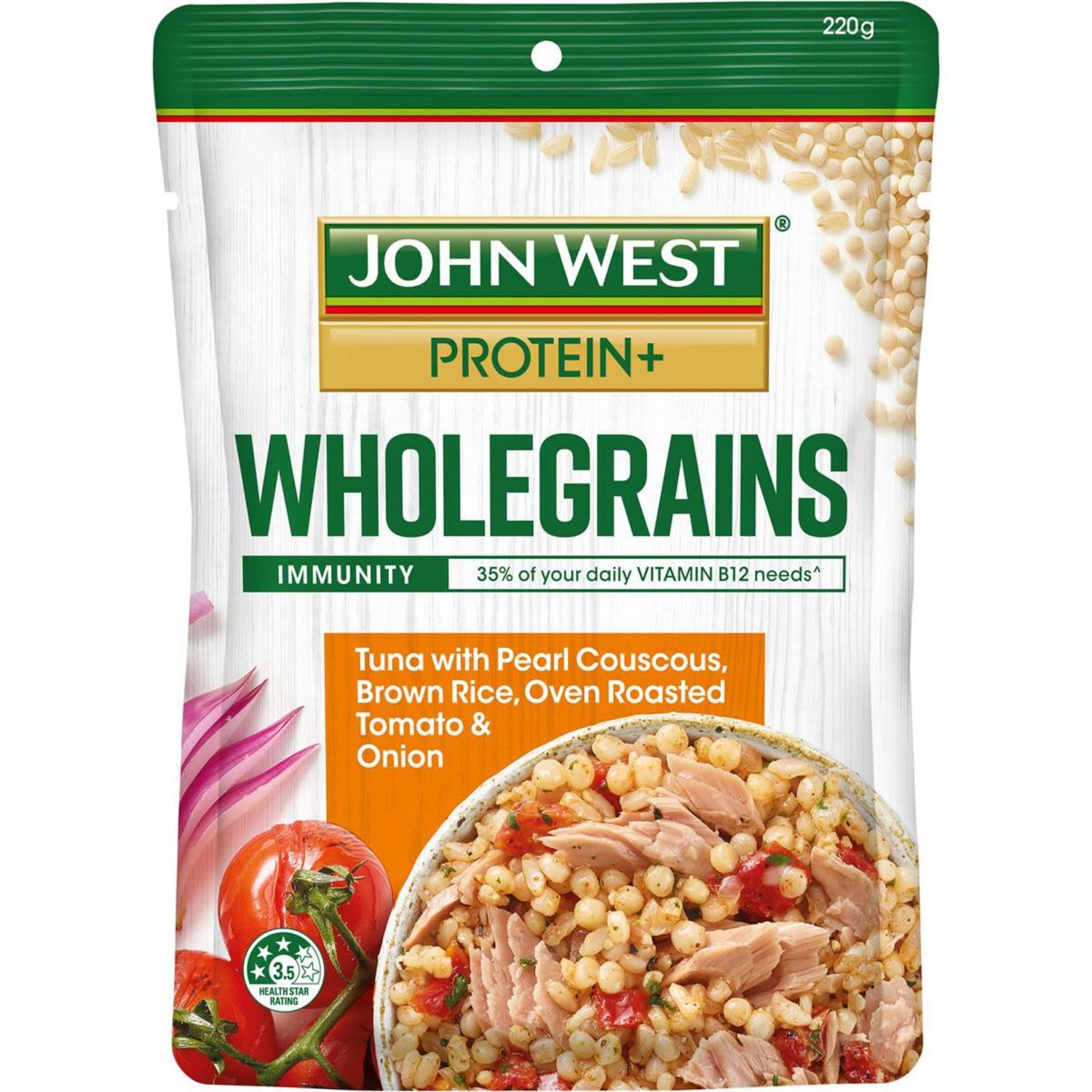 John West Tuna Protein Wholegrains With Cous Cous, 220 Gram