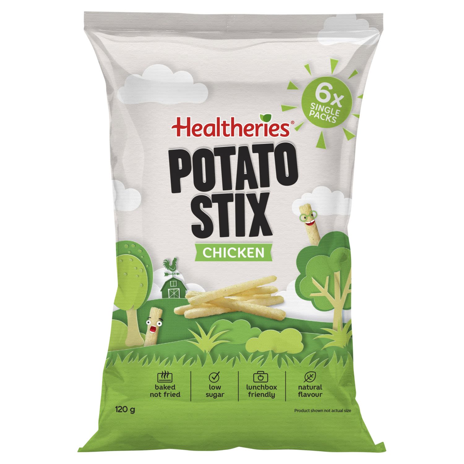 Healtheries Potato Stix Chicken Flavour, 6 Each