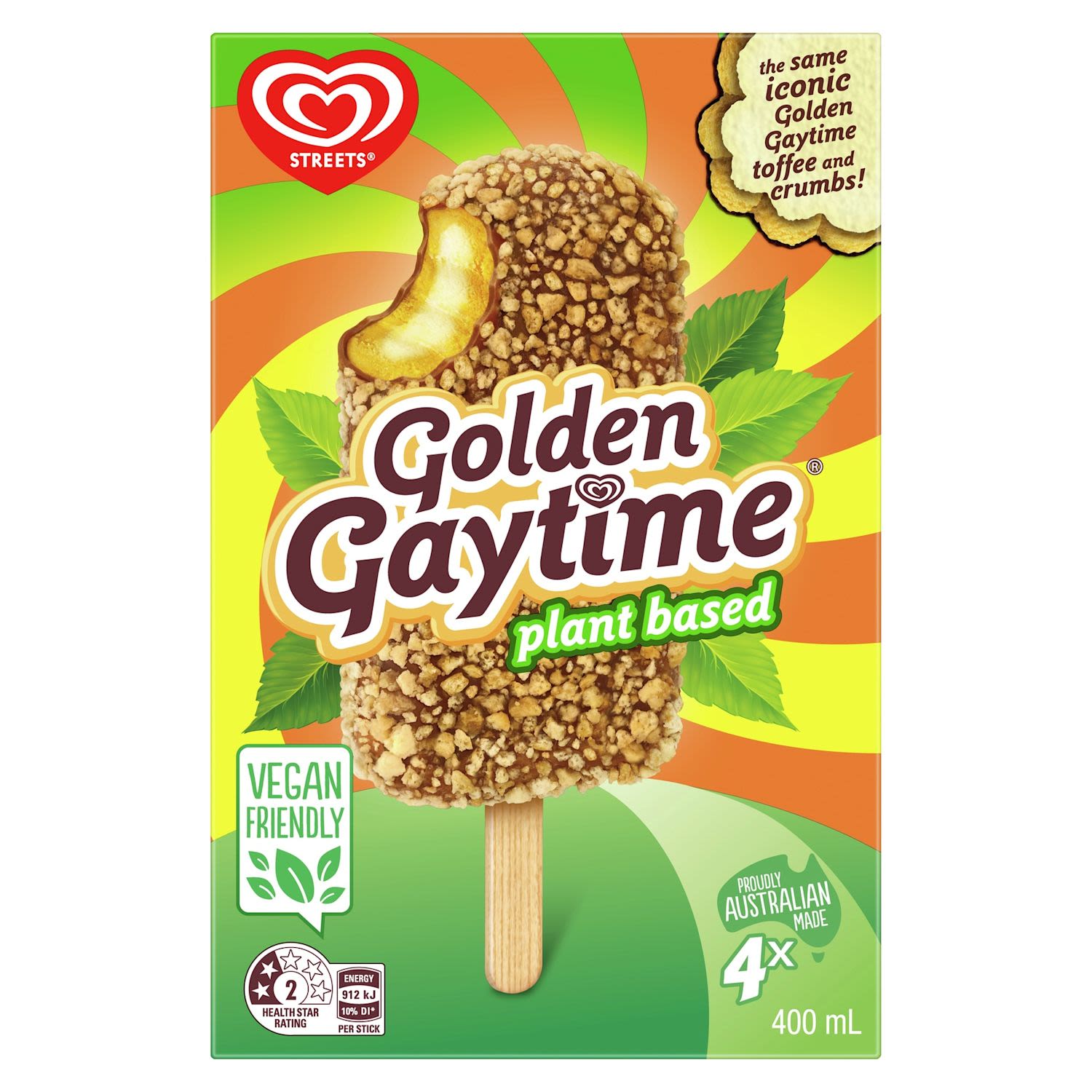 Streets Golden Gaytime Ice Cream Plant Based