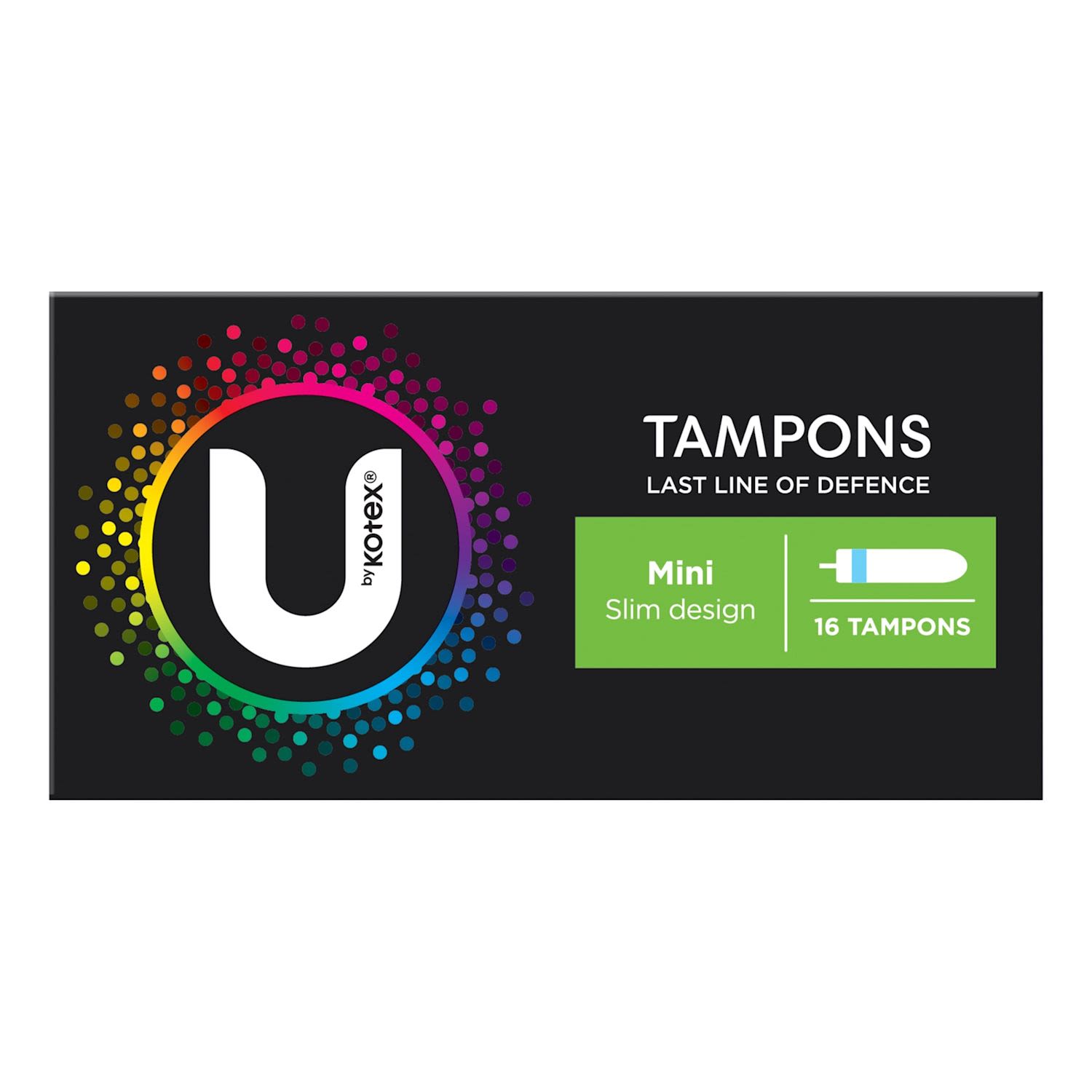 U By Kotex Mini Slim Tampons 16 Pack