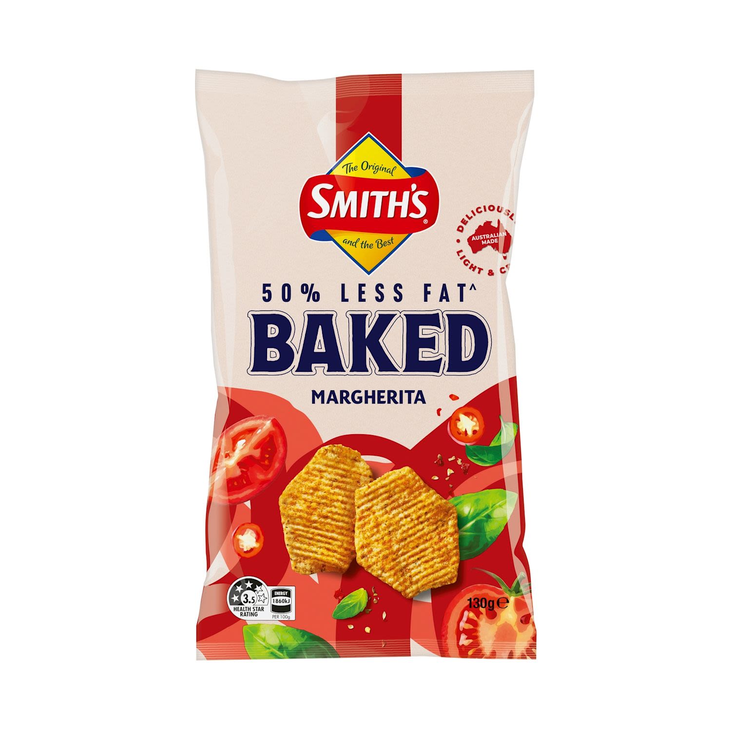 Smith's Ovenbaked Potato Chips Fusions Margherita
