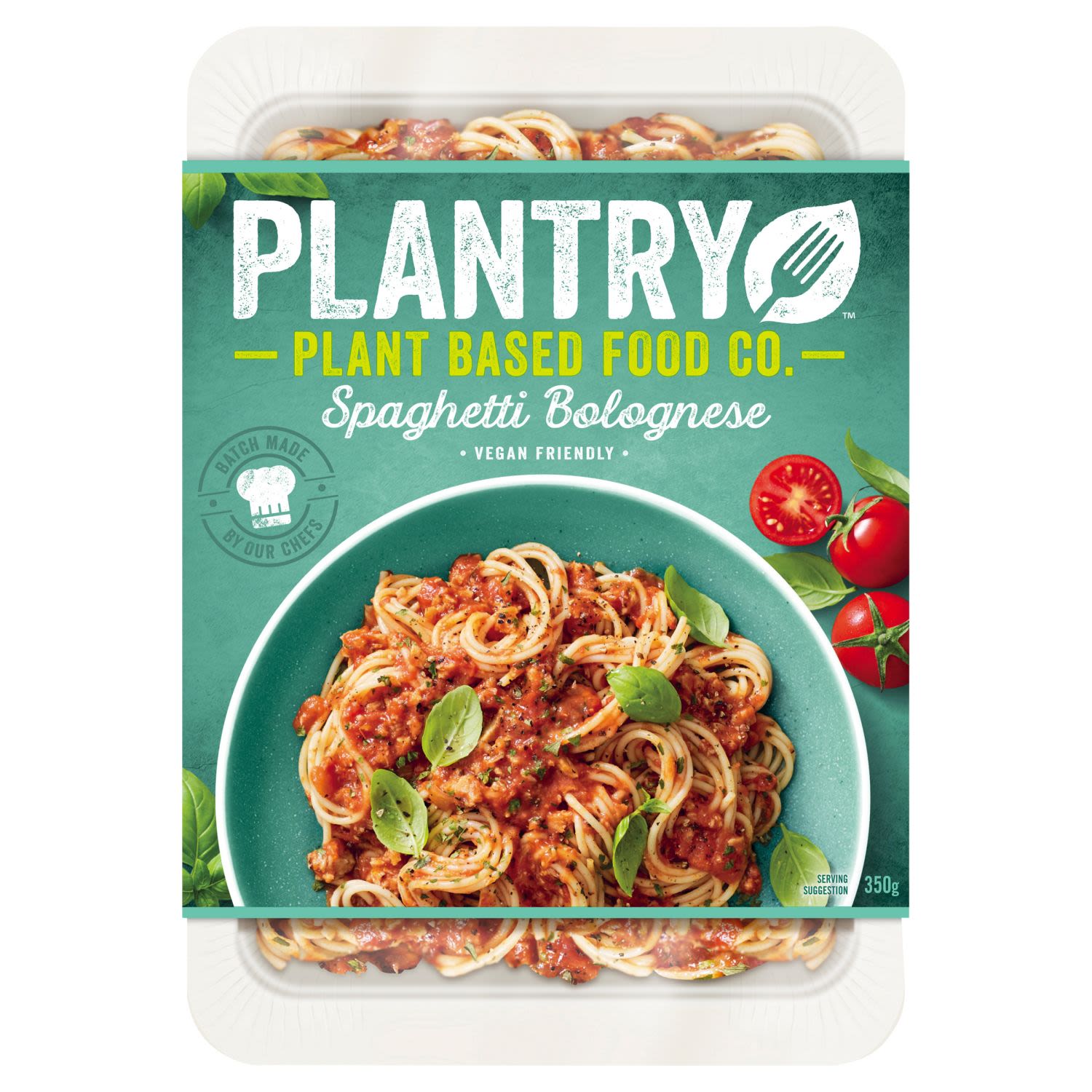 Plantry Plant Based Frozen Meal Spaghetti Bolognese, 350 Gram