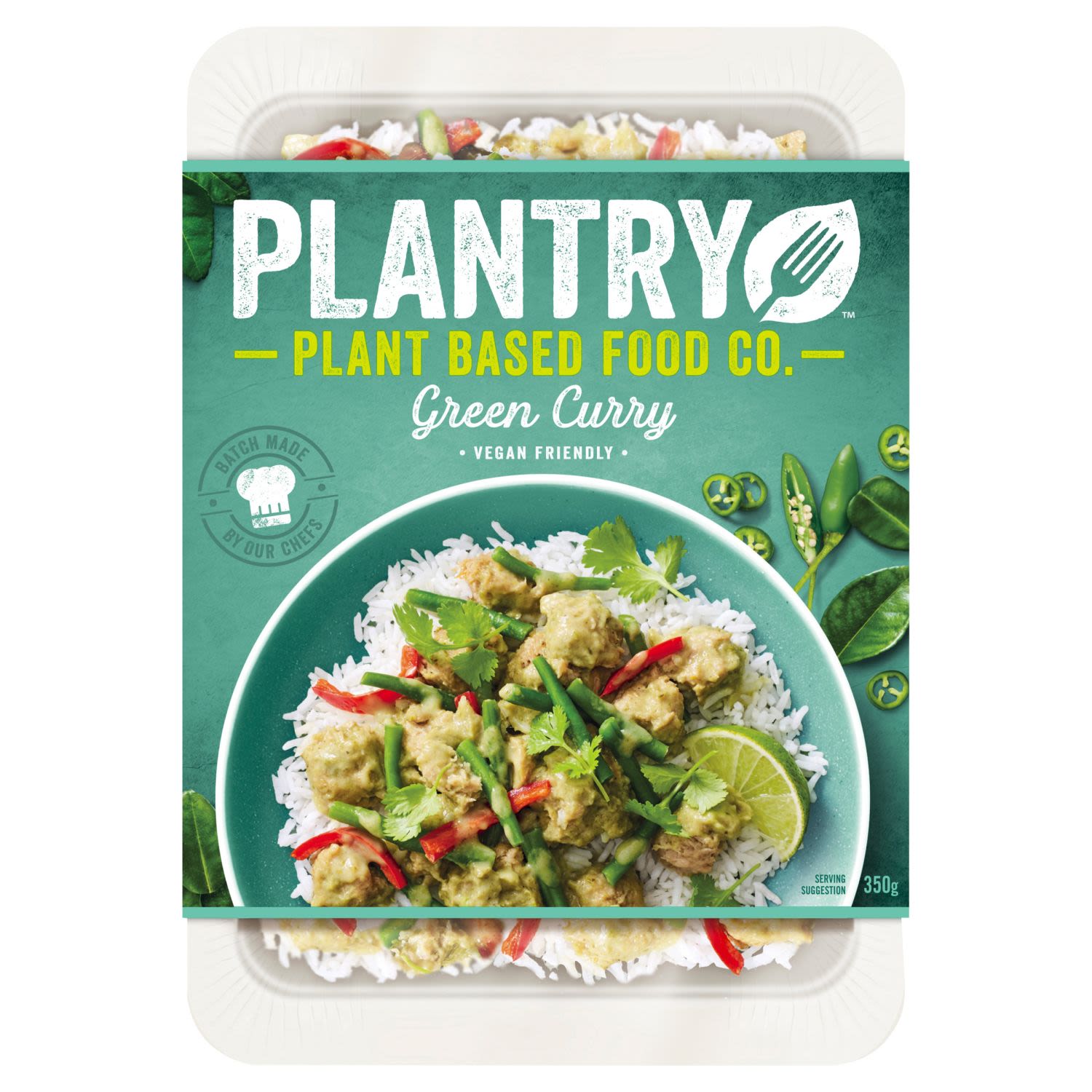 Plantry Plant Based Frozen Meal Green Curry, 350 Gram