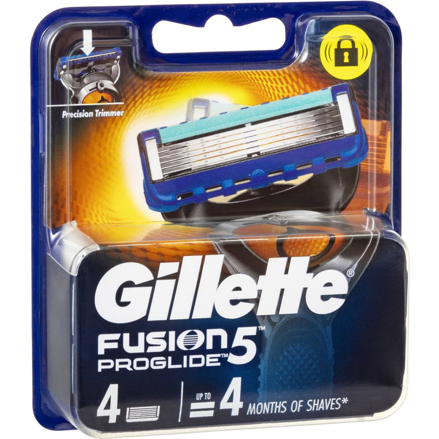Gillette Fusion Proglide Manual Shaving Blade Refill, 4 Each