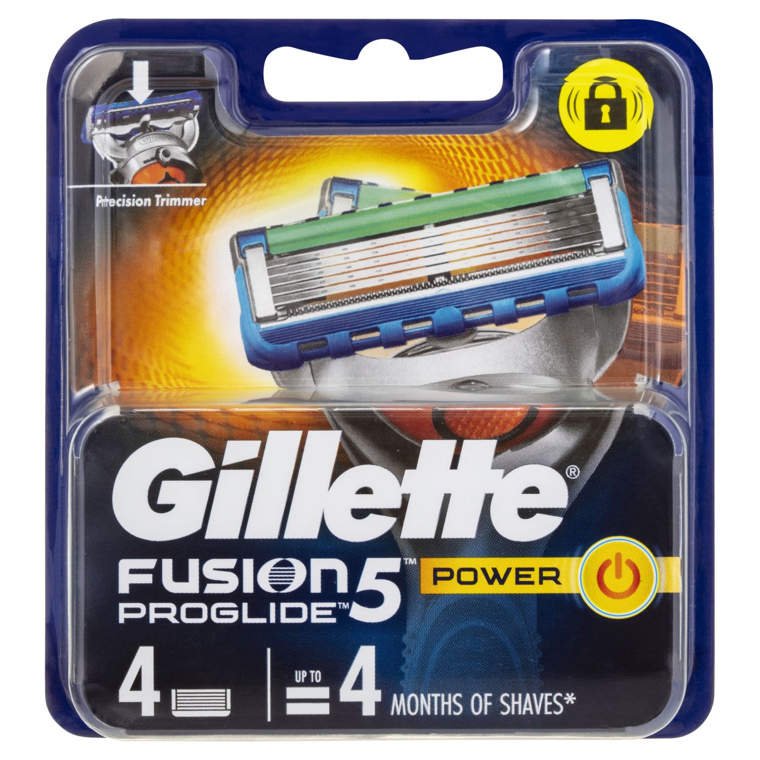 Gillette Fusion5 ProGlide Power Cartridges, 4 Each