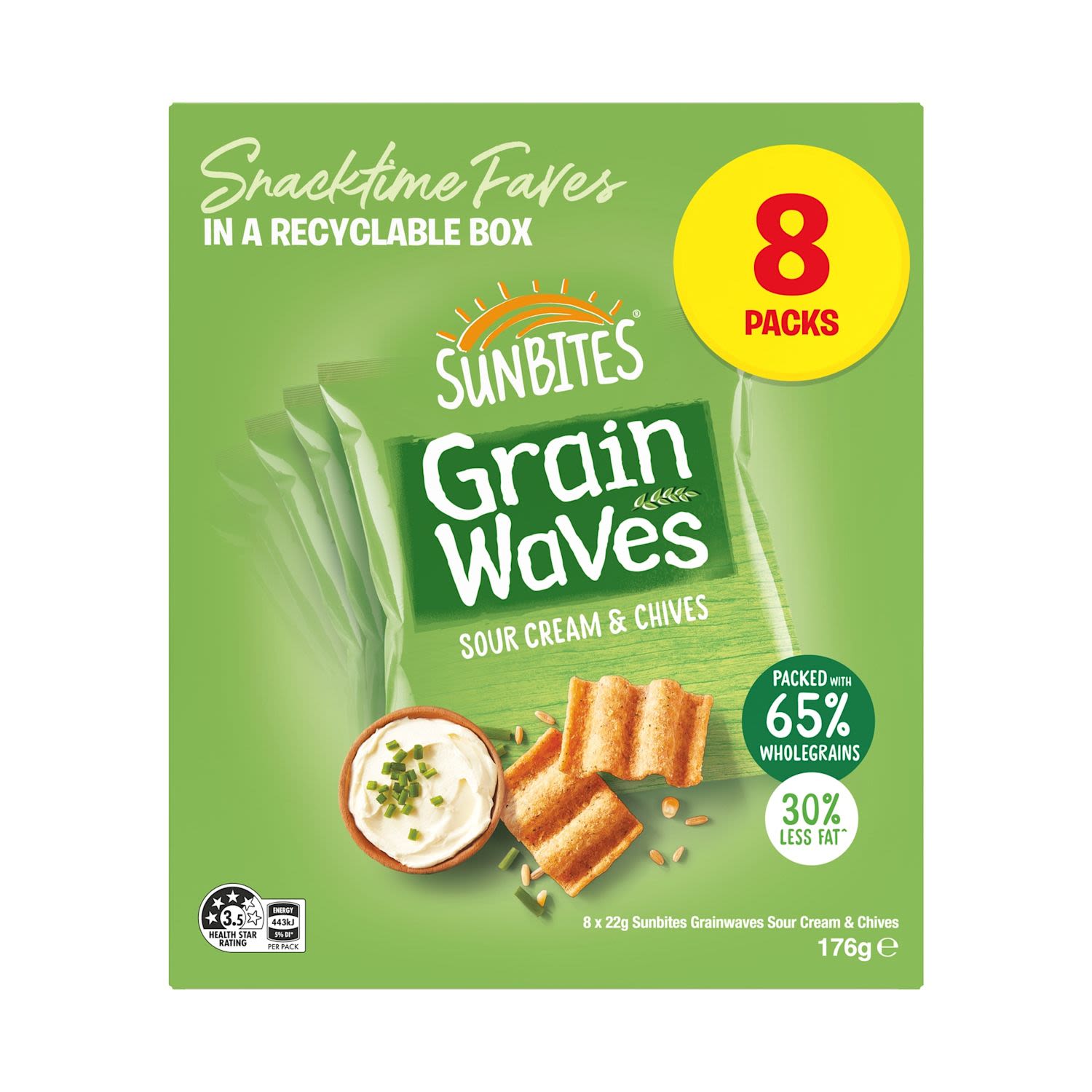 Sunbites Grainwaves Sour Cream & Chives