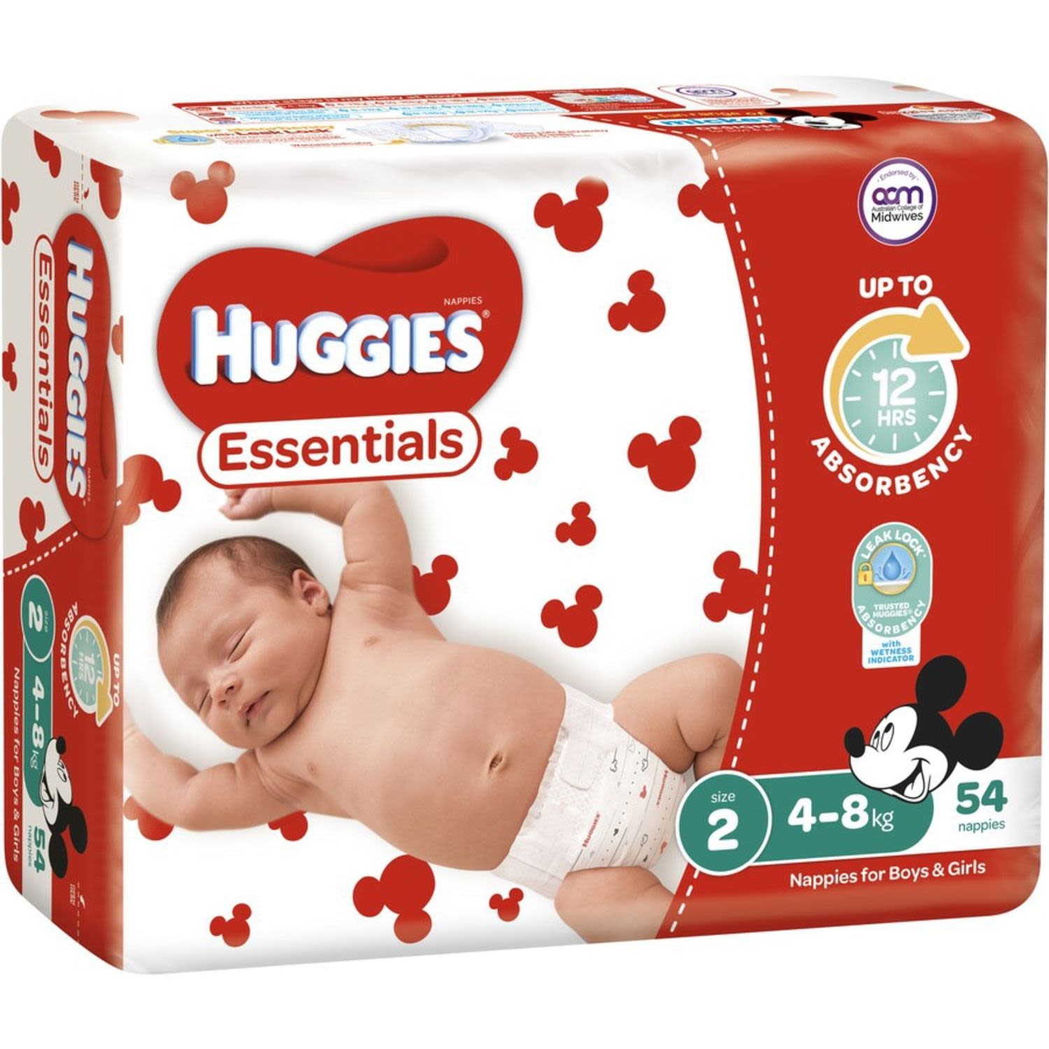 Huggies Essential Size 2 Infant, 54 Each