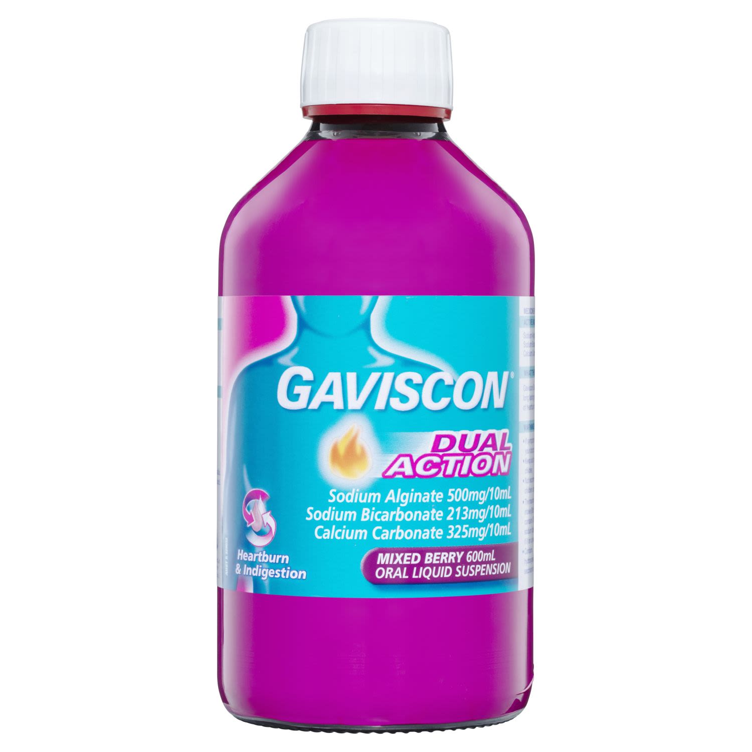 Gaviscon Dual Action Mixed Berry, 600 Millilitre