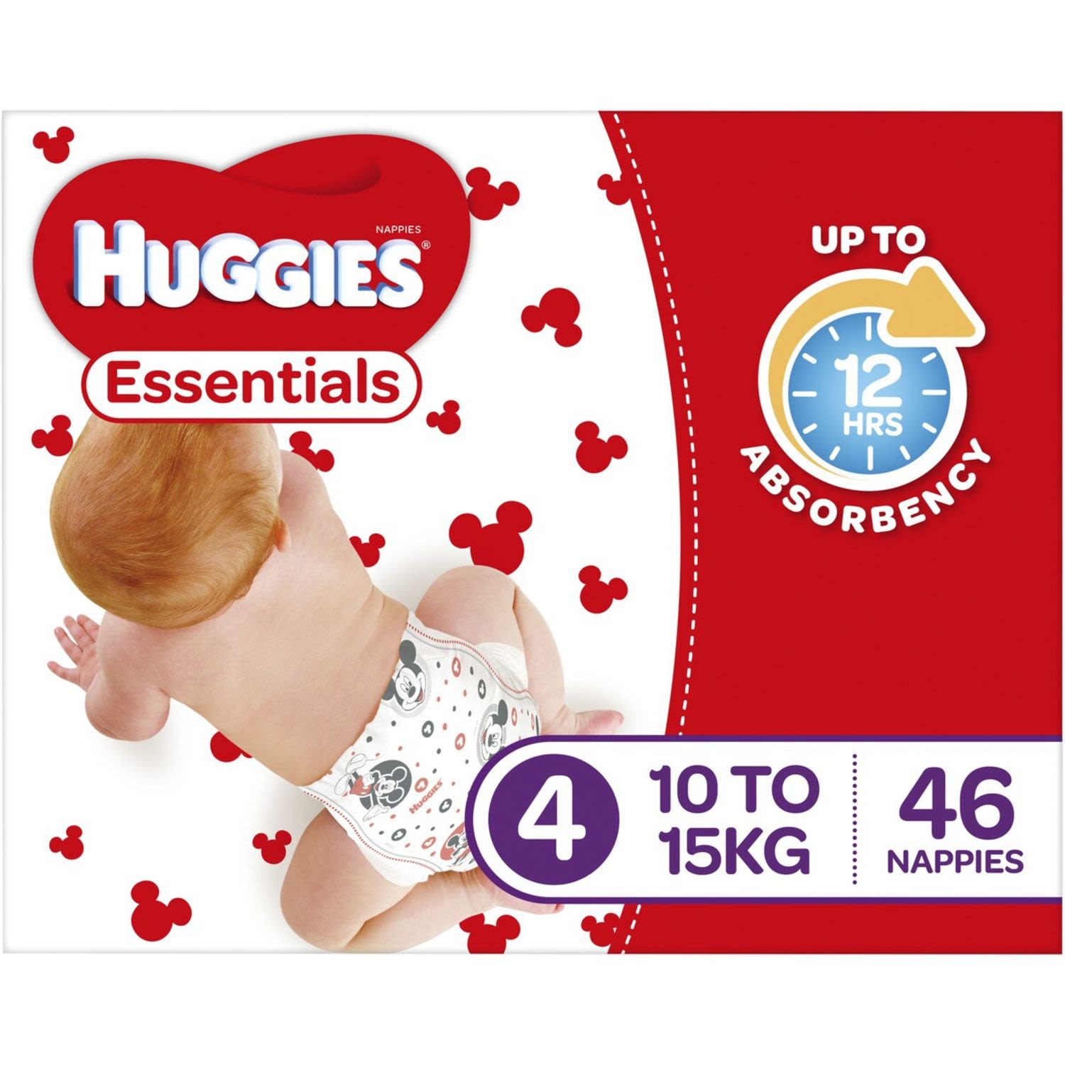 Huggies Essential Size 4 Toddler, 46 Each