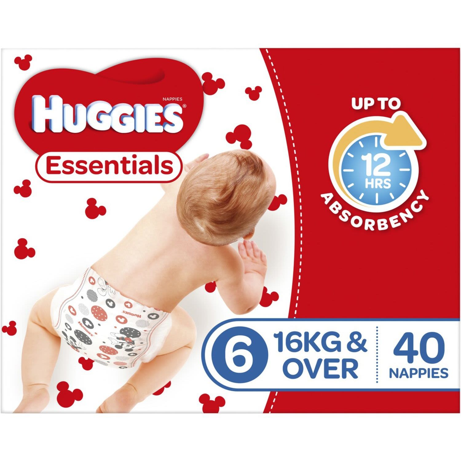 Huggies Essential Size 6 Junior, 40 Each