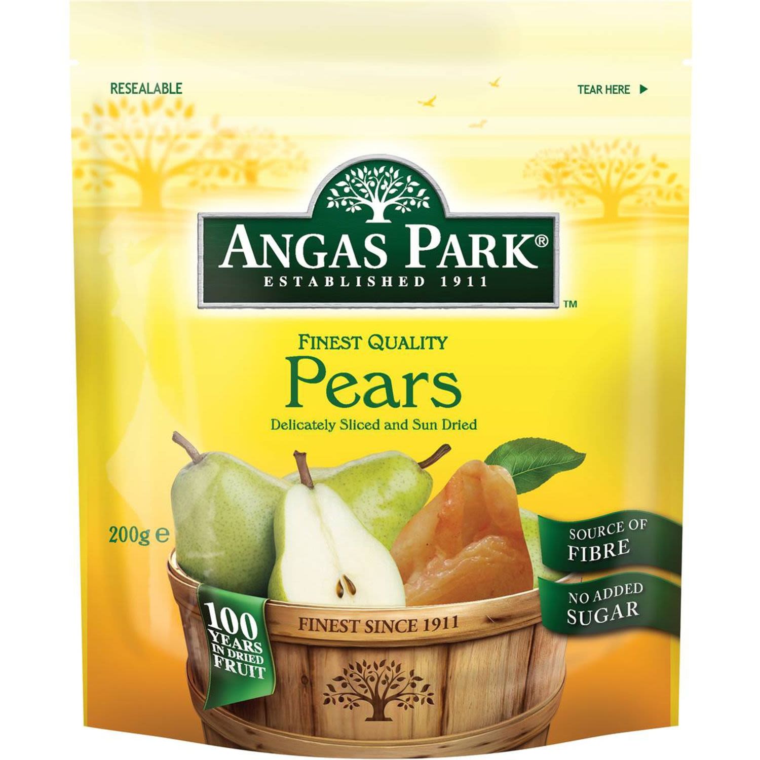 Angas Park Dried Pears, 200 Gram