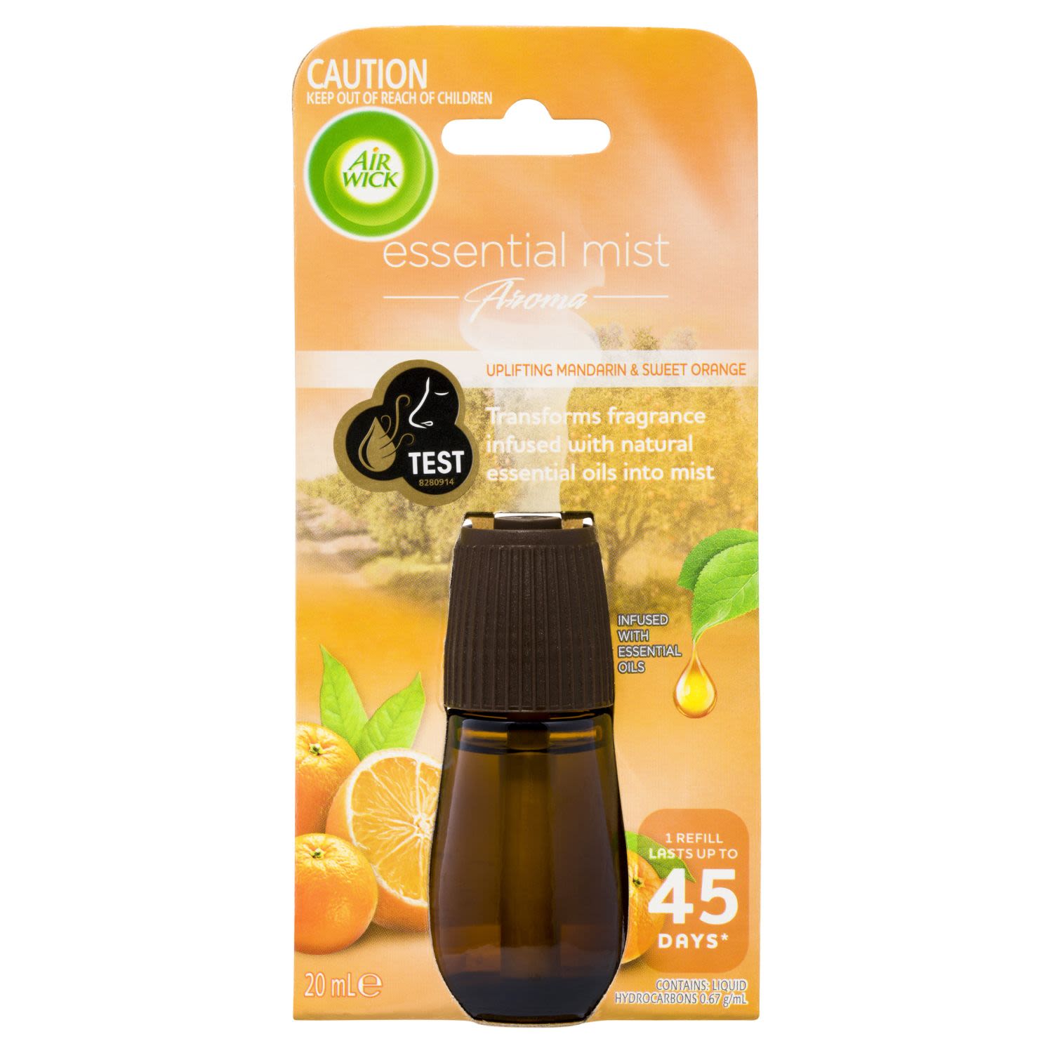 Air Wick Essential Mist Uplifting Mandarin and Sweet Orange, 20 Millilitre