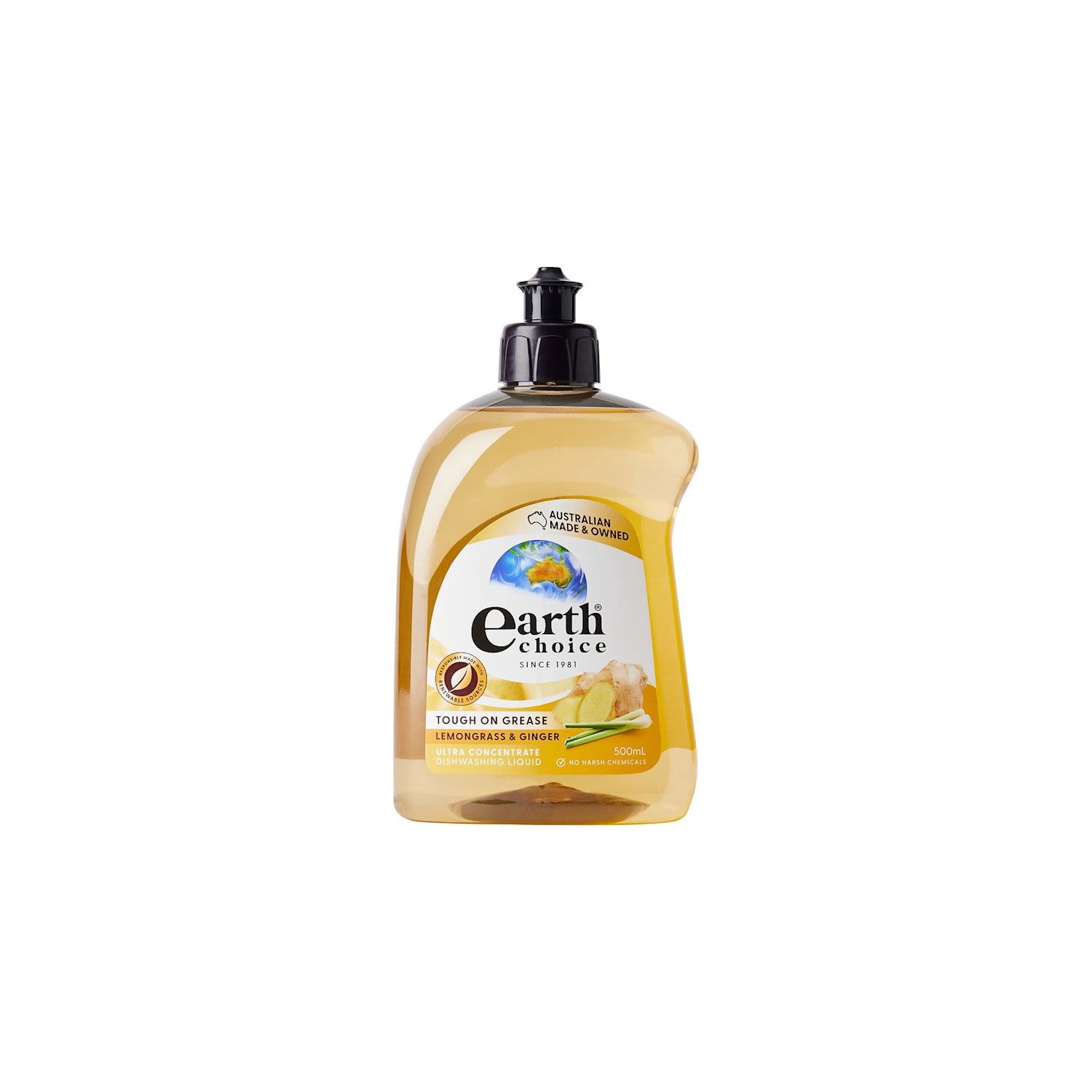 Earth Choice Ultra Concentrate Dishwashing Liquid Lemongrass & Ginger
