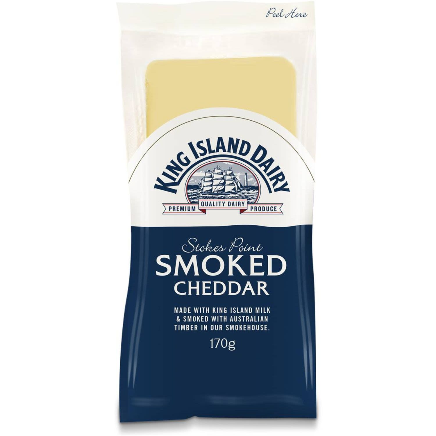 King Island Dairy Stokes Point Smoked Cheddar Cheese