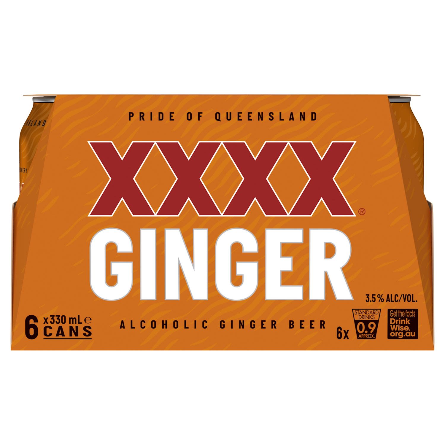 XXXX Ginger Beer Can 330mL 6 Pack