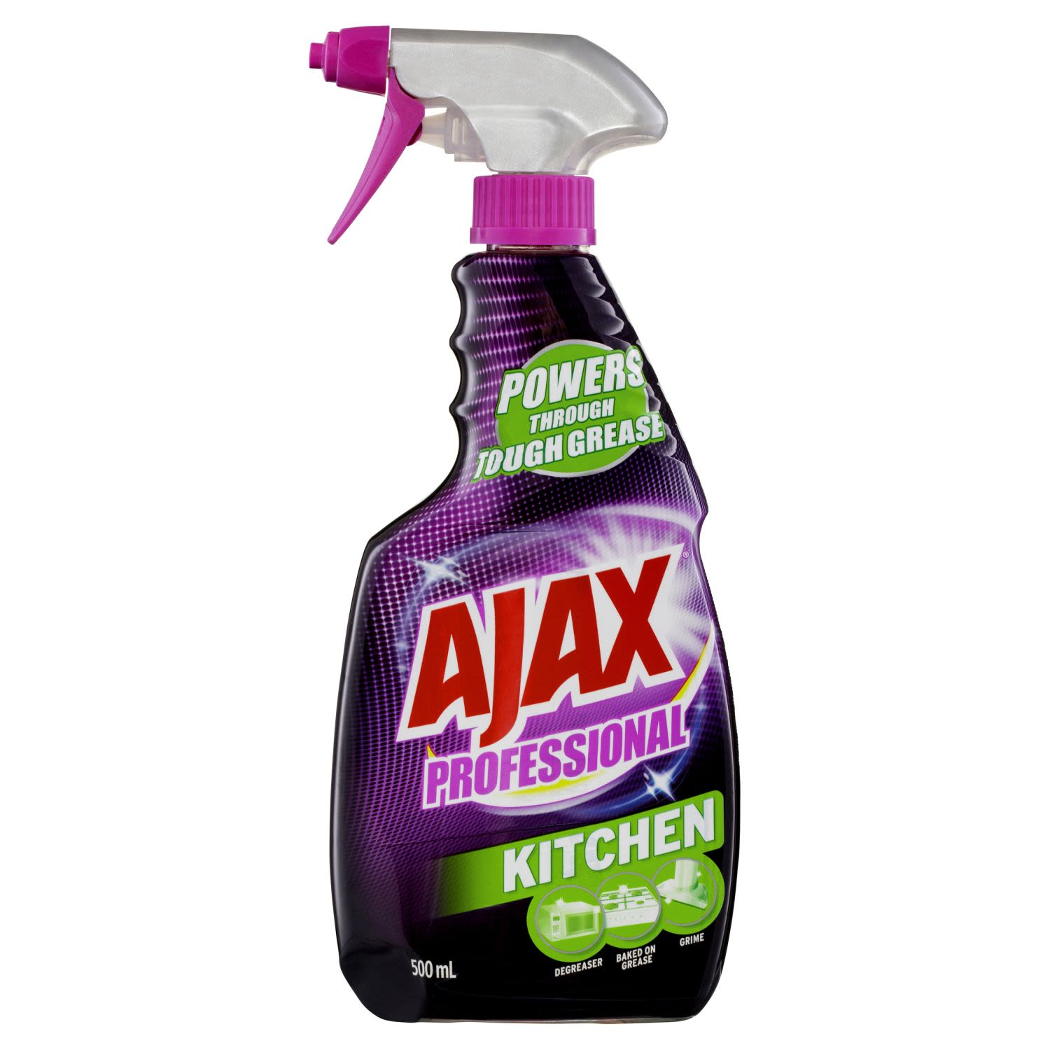 Ajax Professional Kitchen Power Degreaser Household Cleaner Trigger Spray, 500 Millilitre