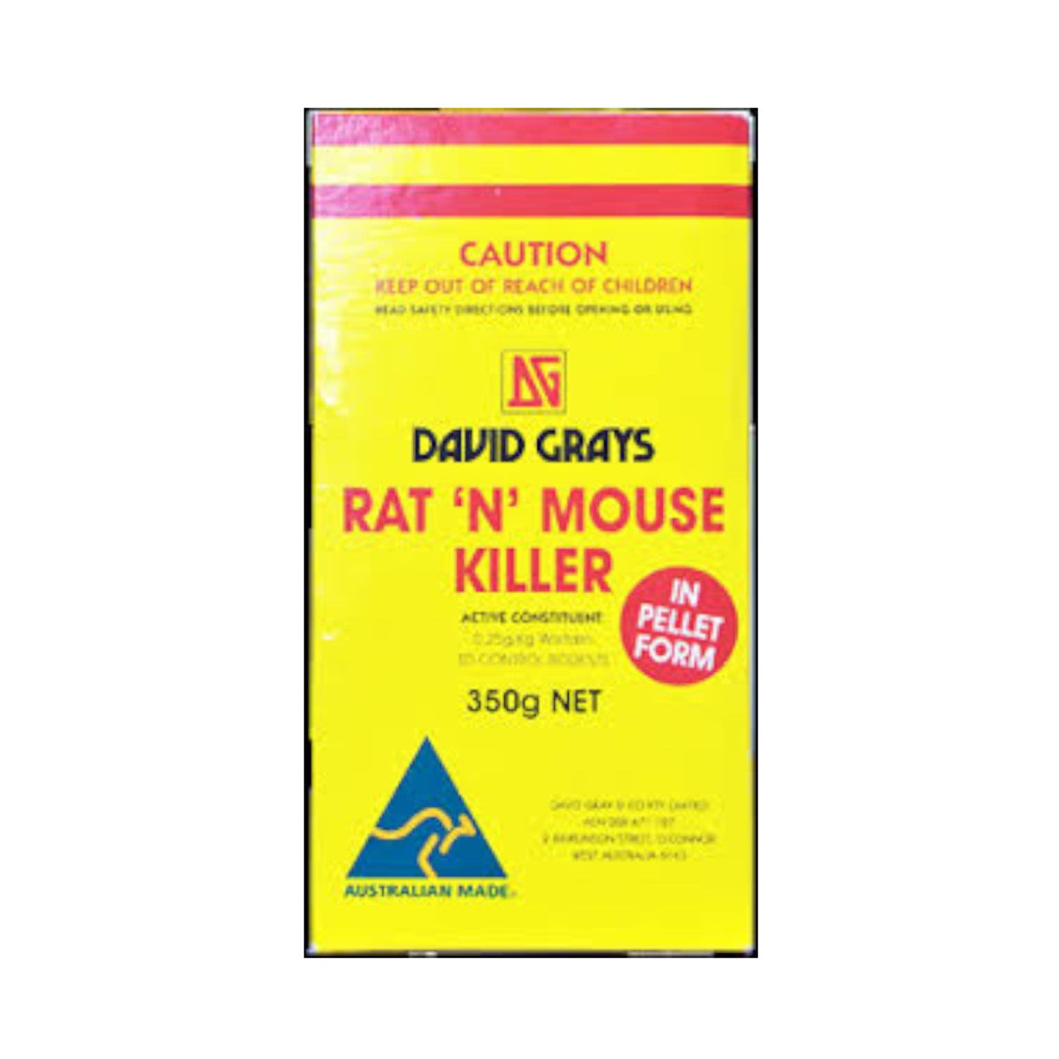 David Grays Mouse & Rat Killing Pellets, 375 Gram
