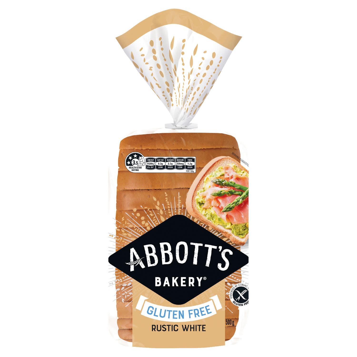 Say hello to gluten free bread. These soft, large slices are dairy free, free from artificial colours, flavours or preservatives, and don't fall apart in your hands. Feel how soft this loaf is, it is perfect for sandwiches. Enjoy.
We believe in making the most of every mouthful. Abbott's Bakery® creations are crafted to be so full of flavour, texture and aroma that they are absolutely, positively irresistible. Now it's over to you. Work your topping magic, and savour every last crumb.