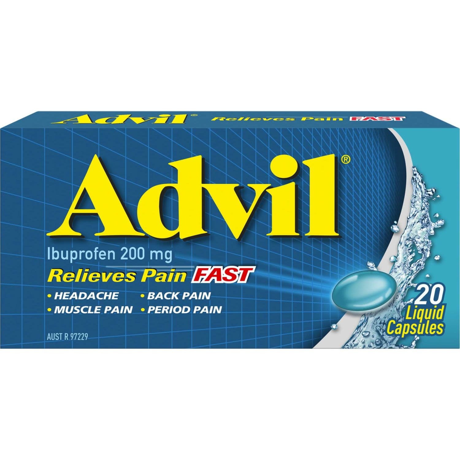 Advil provides temporary relief of pain and discomfort from:
- Headache
- Back Pain
- Muscle Pain
- Period Pain
- Dental Pain
- Arthritis Pain
- Sore Throat Pain
- Cold & Flu

Advil reduces fever.<br /> <br />